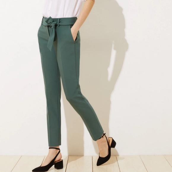 Loft Slim Tie Waist Pencil Pants In Marisa Fit - Picture 3 of 5